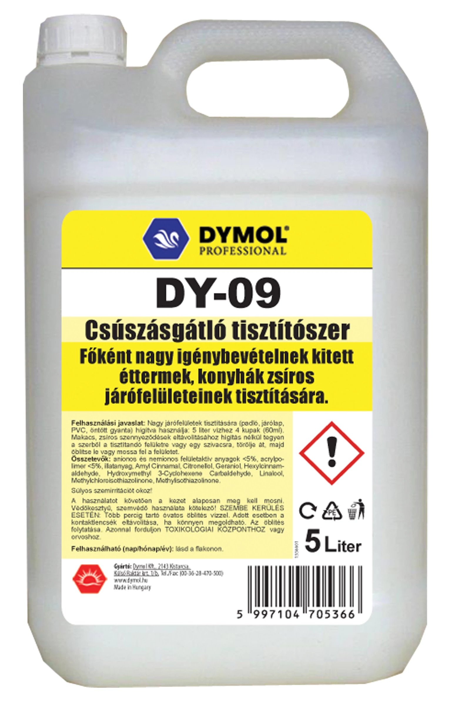 DY-09 Csúszásgátló tisztítószer 5000 ml