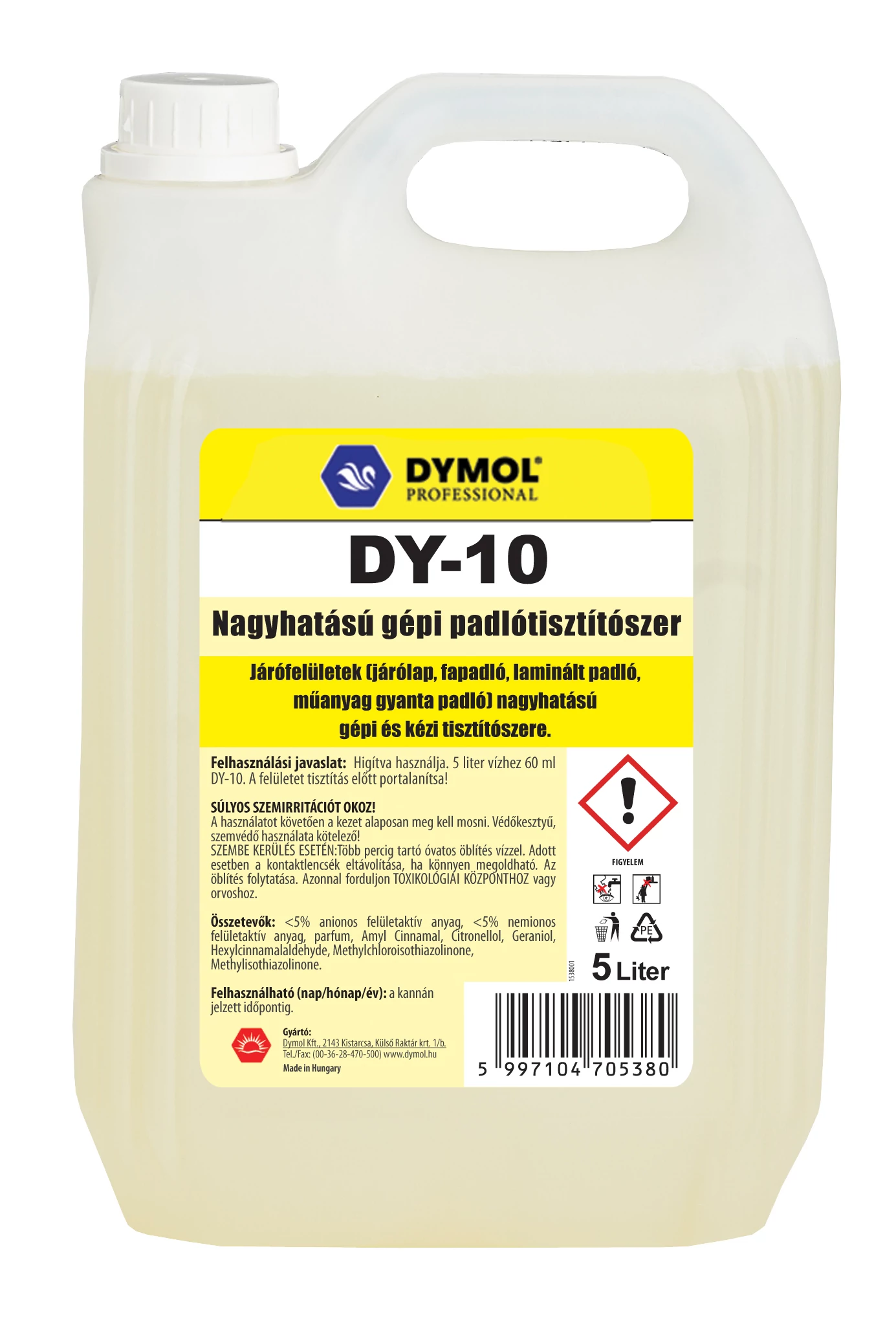 DY-10 Gépi padlótisztítószer 5000 ml