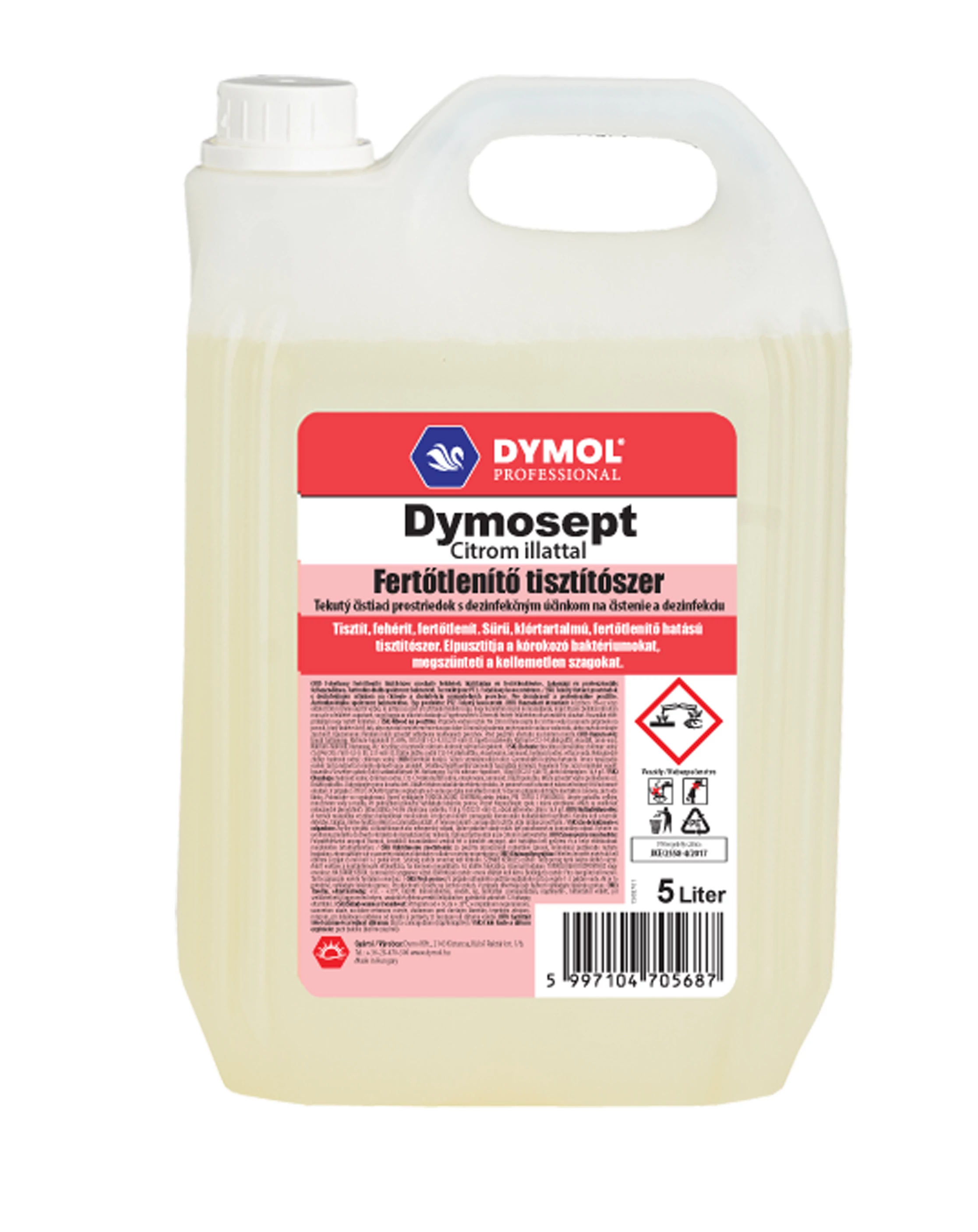 Dymosept fertőtlenítő tisztítószer citrom 5000 ml