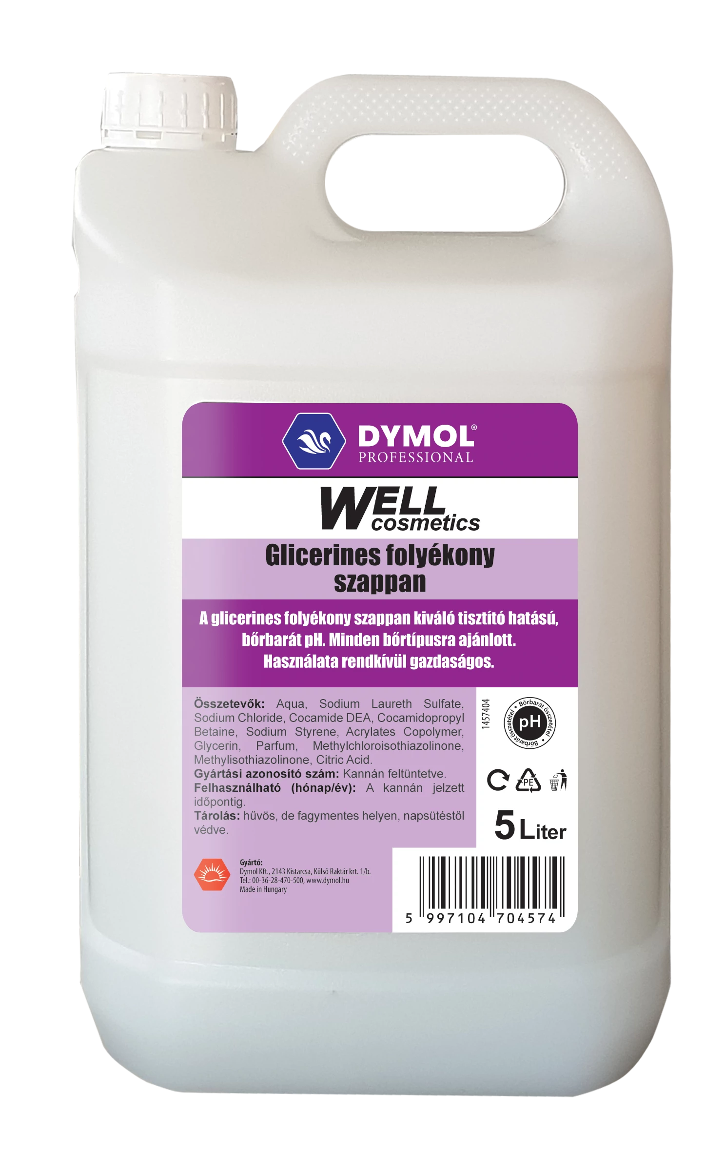 Well folyékony szappan glicerines 5000 ml