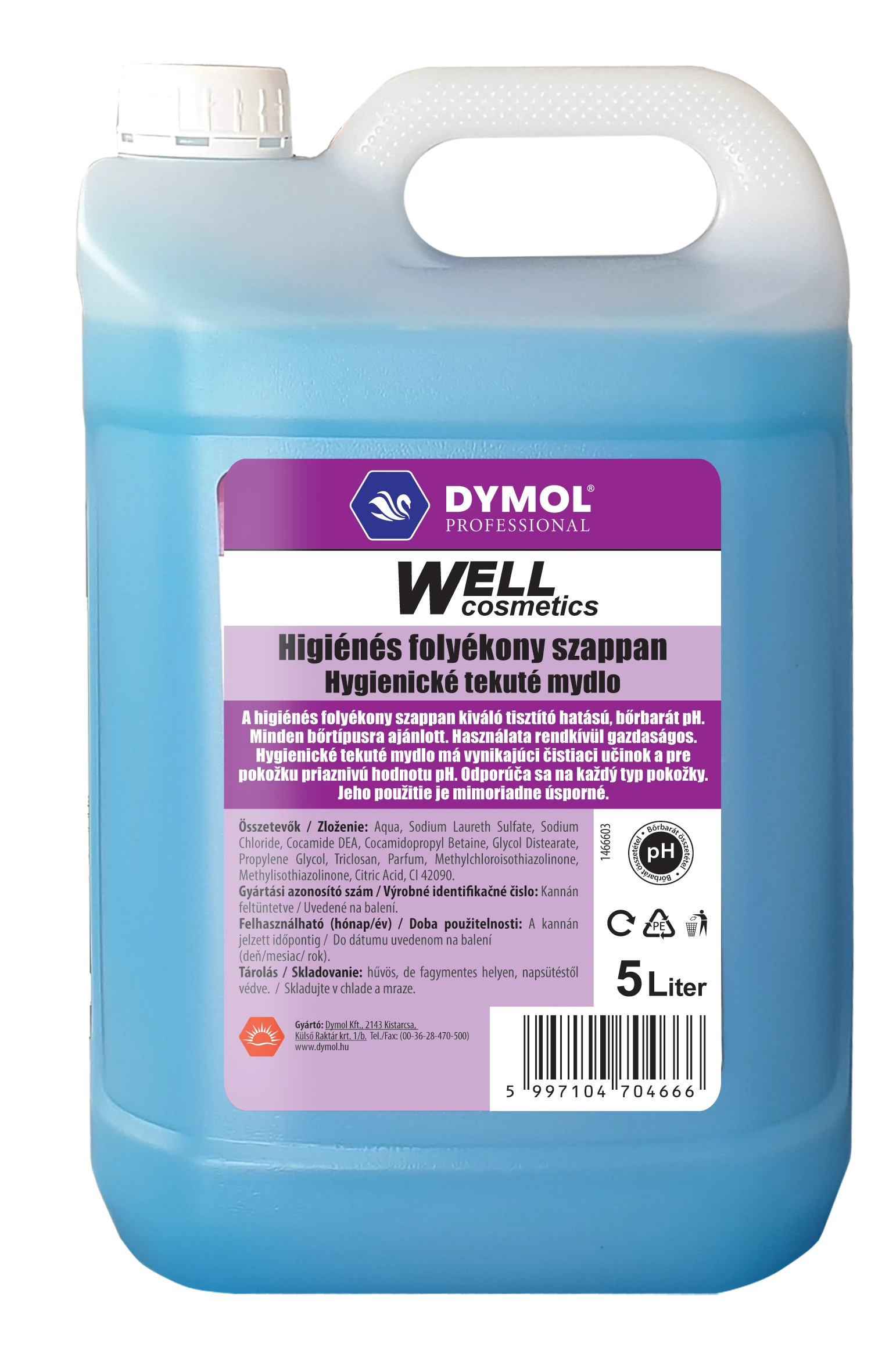 Well folyékony szappan higénés 5000ml